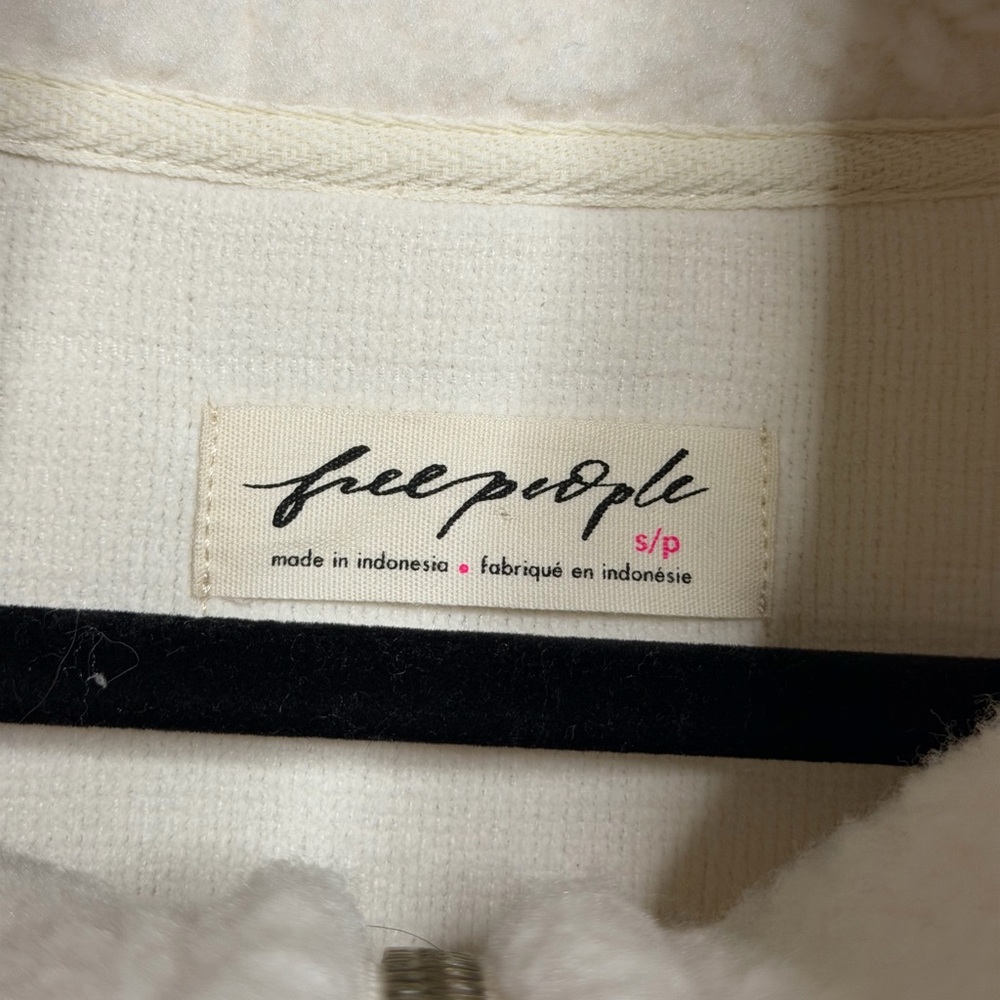 Free People Alpine sherpa jacket in cream - Picture 6 of 7